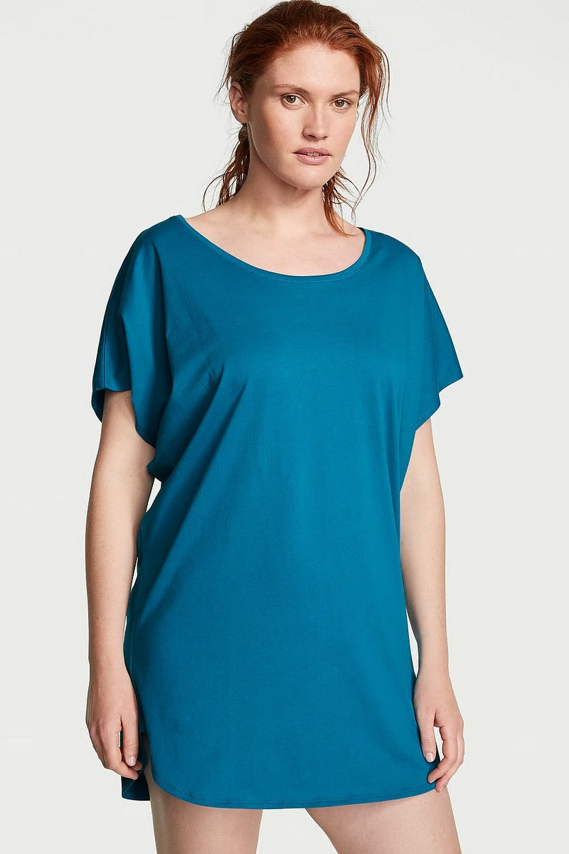 Бавовняна домашня туніка 509321208 blue