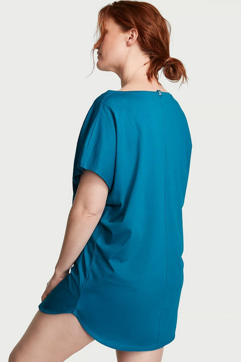 Бавовняна домашня туніка 509321208 blue