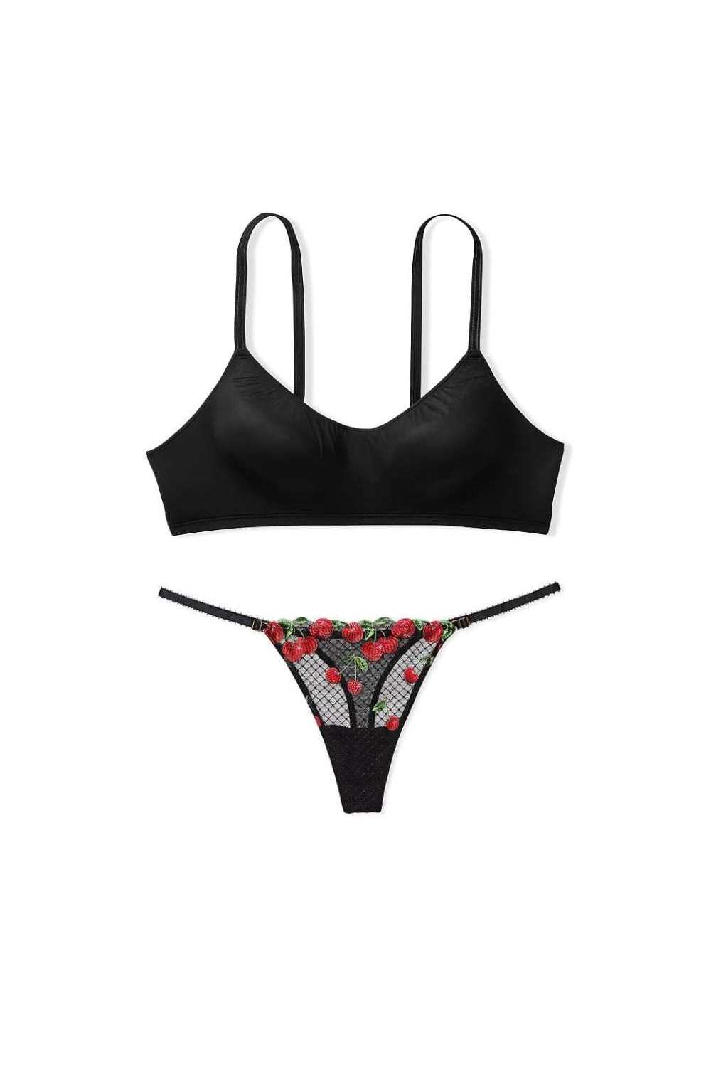 Комплект білизни з вишивкою 517171841 black