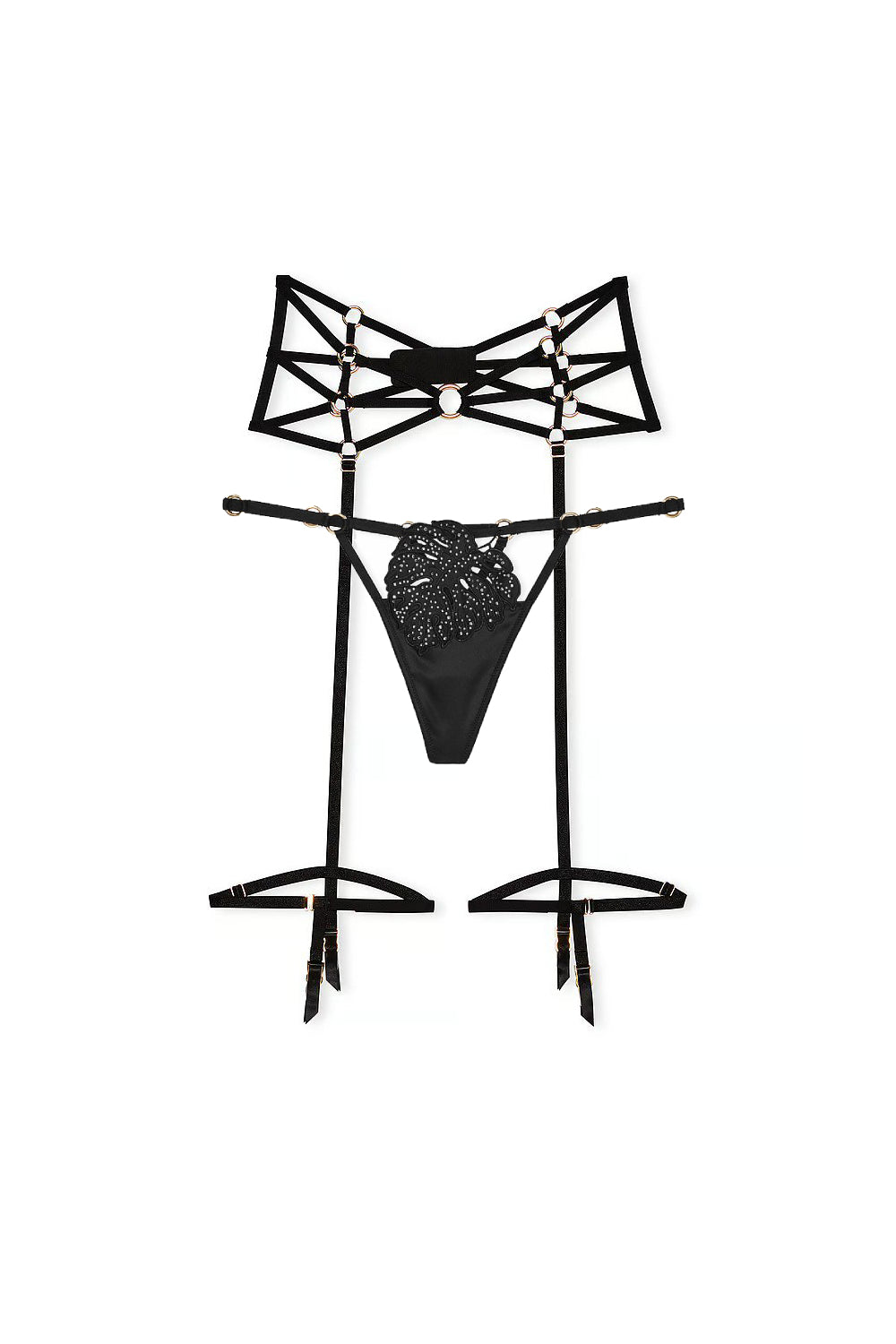 Пояс для чулок + трусики 531358741 black