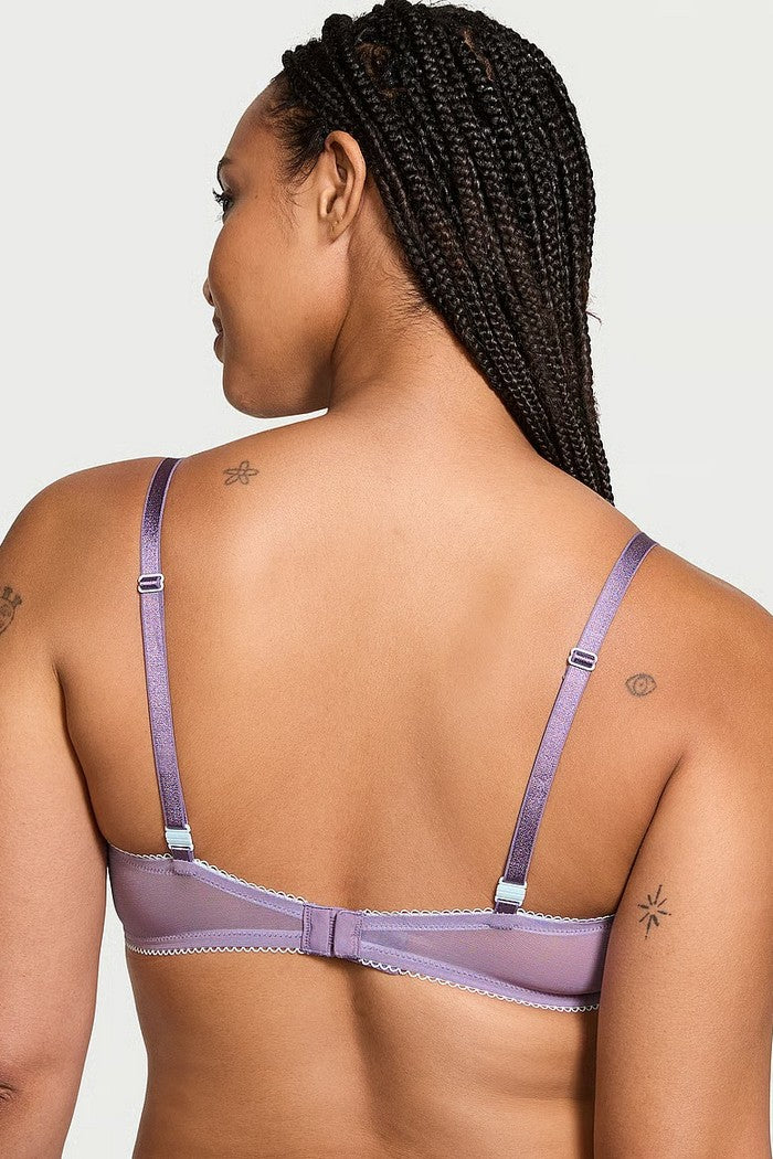 Мягкий бюстгальтер из микросетки 554146038 lilac