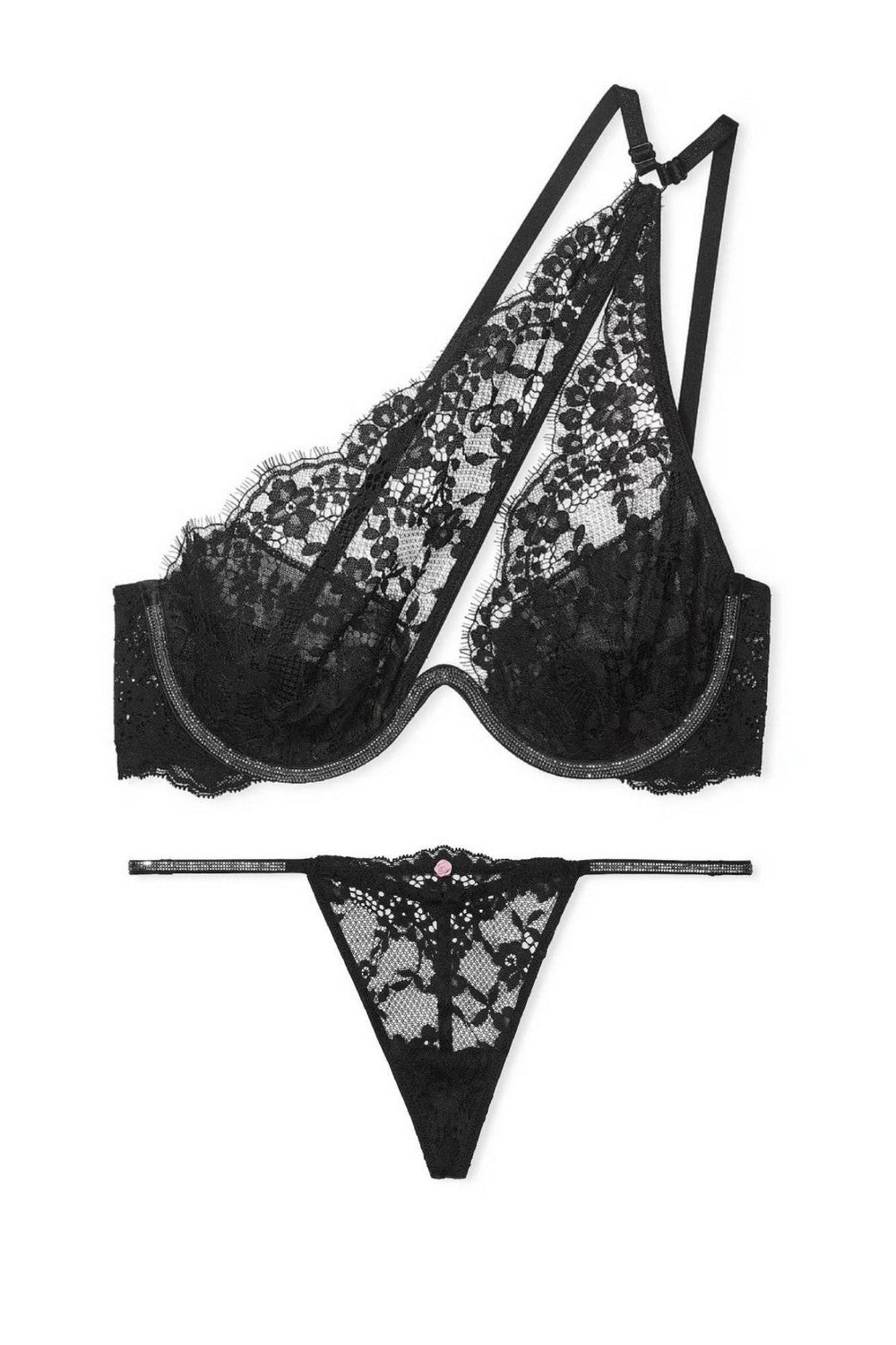 Комплект білизни зі стразами 591443370 Black Victoria`s Secret