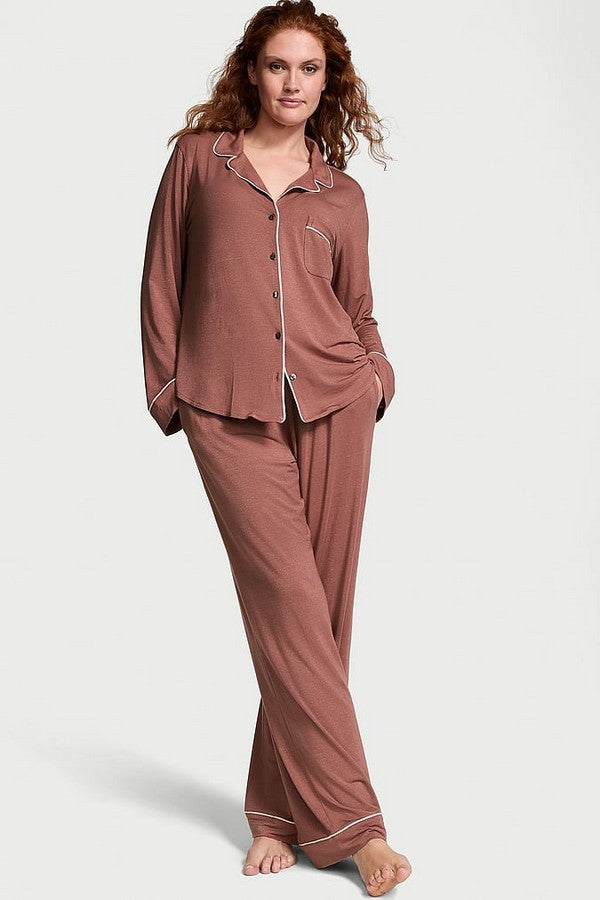 Піжама з модалу зі штанами 601533162 rose