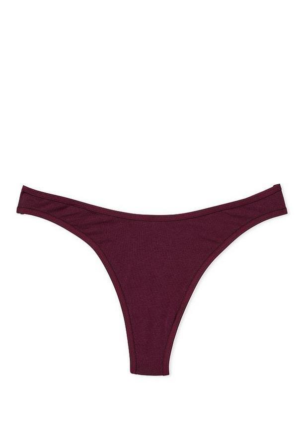Бавовняні трусики стрінги 603736776 burgundy