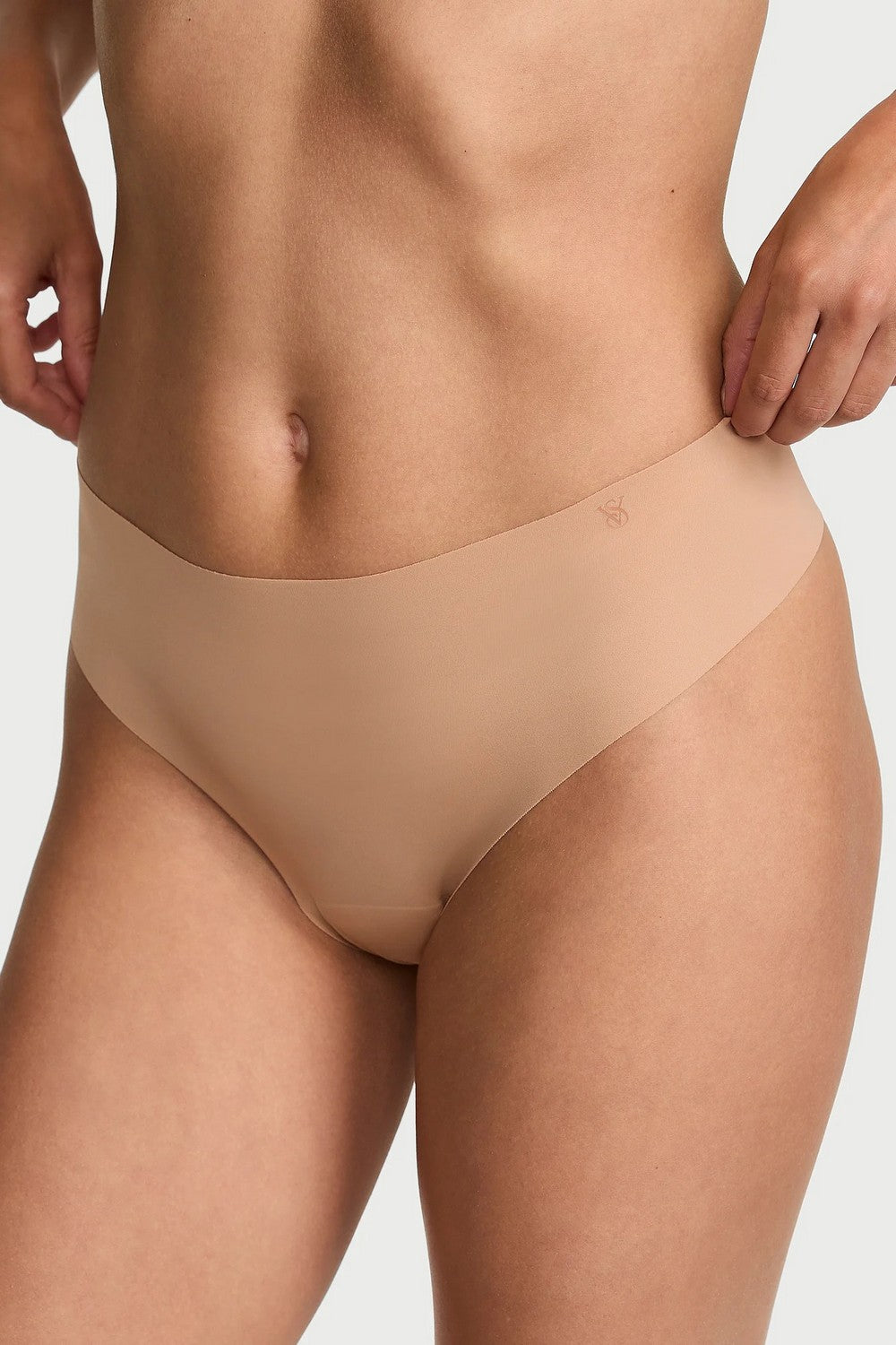 Безшовні трусики стрінг 611221706 beige Victoria`s Secret