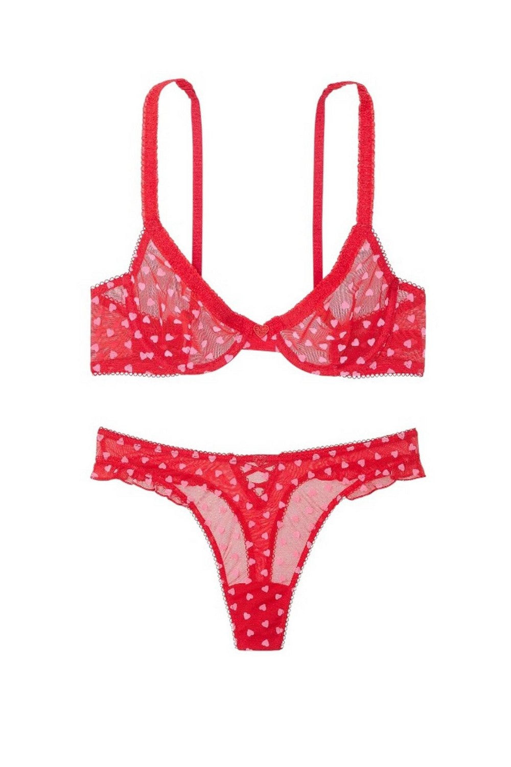 Комплект білизни із сердечками 624096408 red
