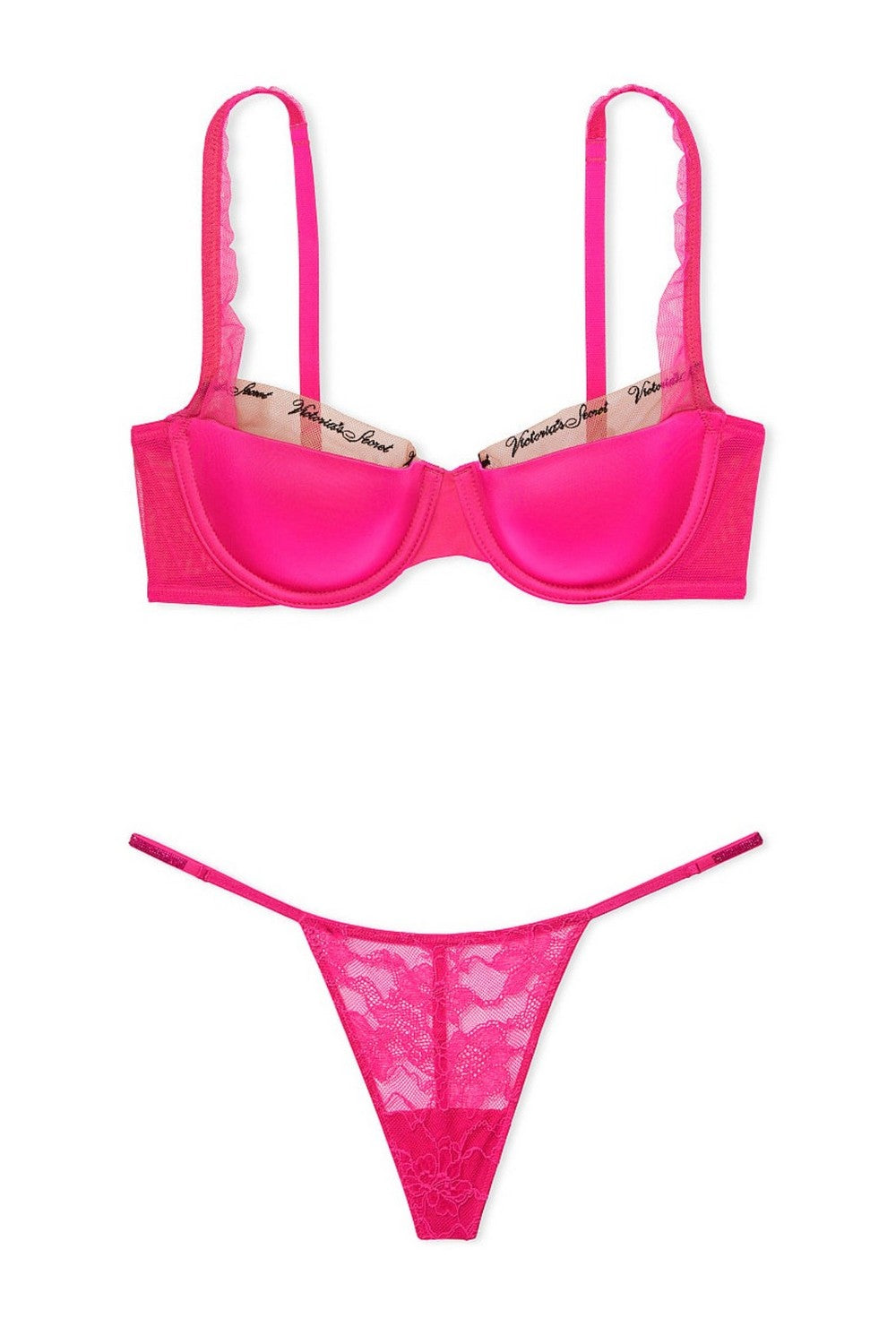 Комплект білизни зі стразами 629627954 pink