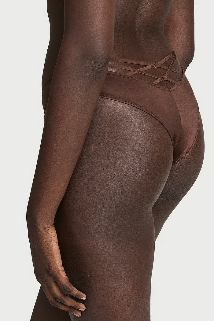 Трусики бразилиана с ремешками 644011682 brown