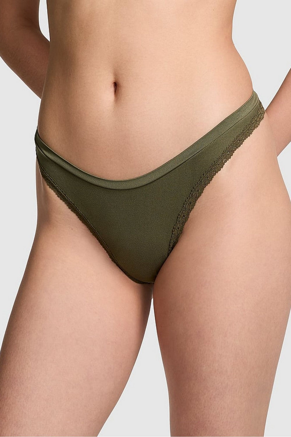 Трусики стринг в рубчик 691224616 green