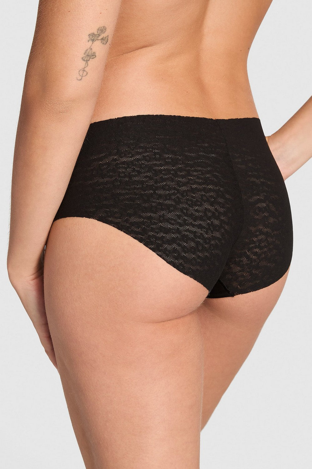 Трусики сліп із мережива 69232883 black Victoria`s Secret