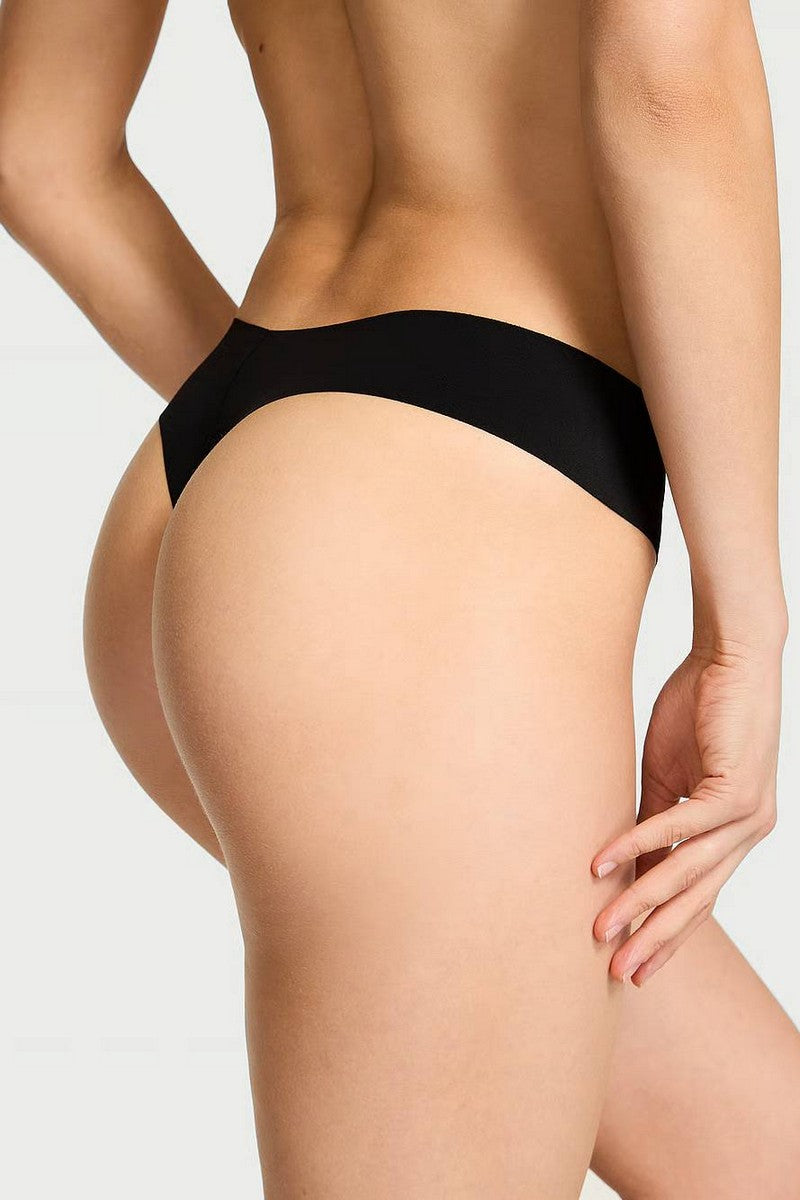 Безшовні трусики стрінг 707111344 black Victoria`s Secret спина
