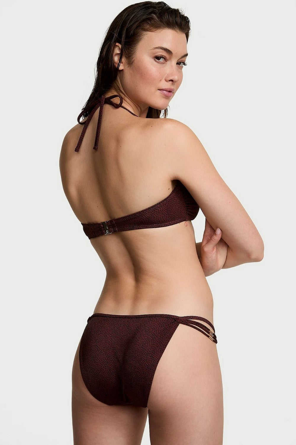 Роздільний купальник з ремінцями 720209180 brown