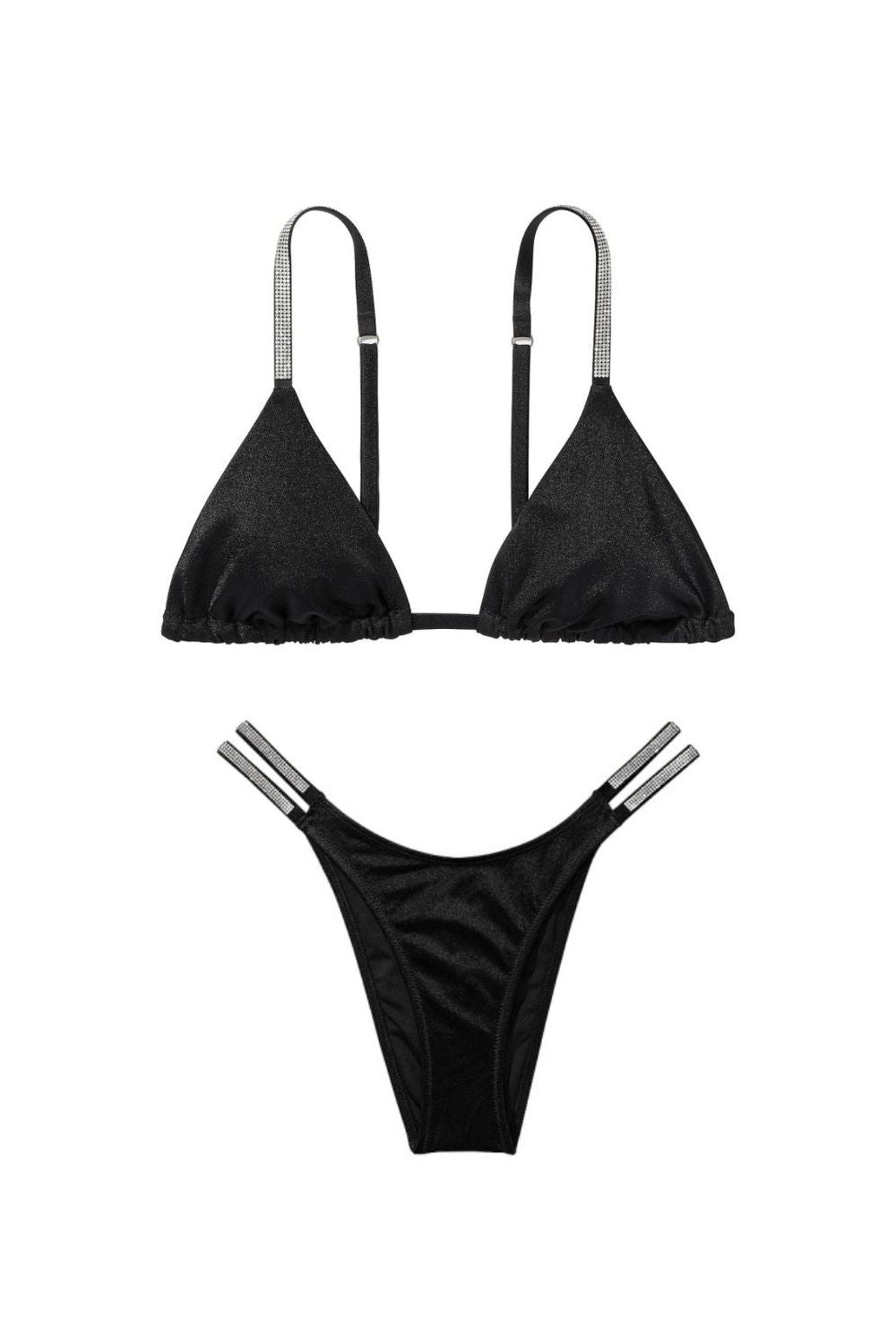 Роздільний купальник зі стразами 726612458 black