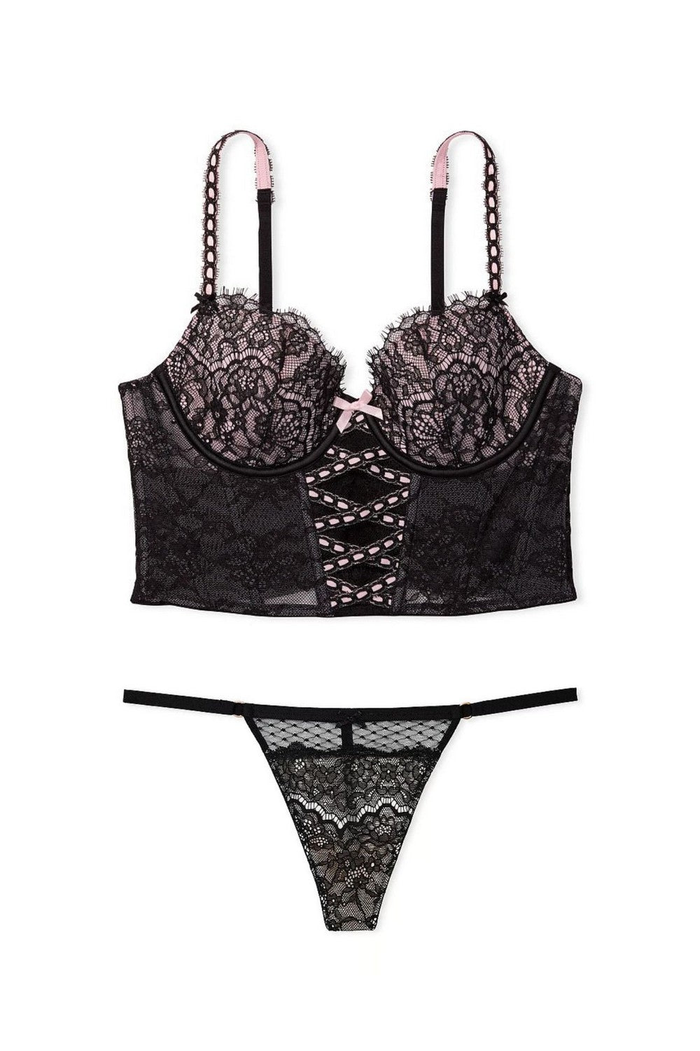 Комплект білизни з корсетом 774649973 black