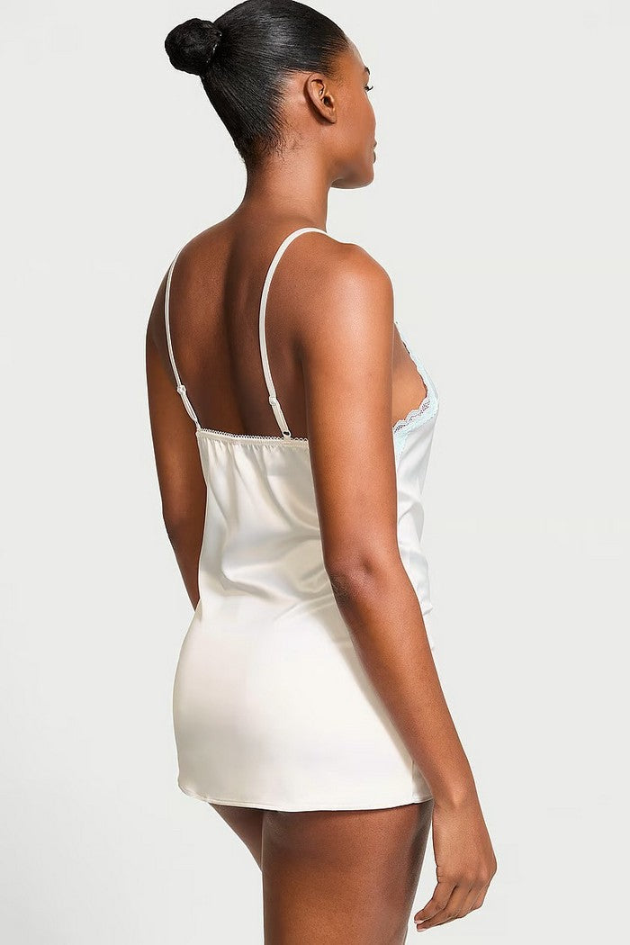 Атласная ночная сорочка 775433519 milk