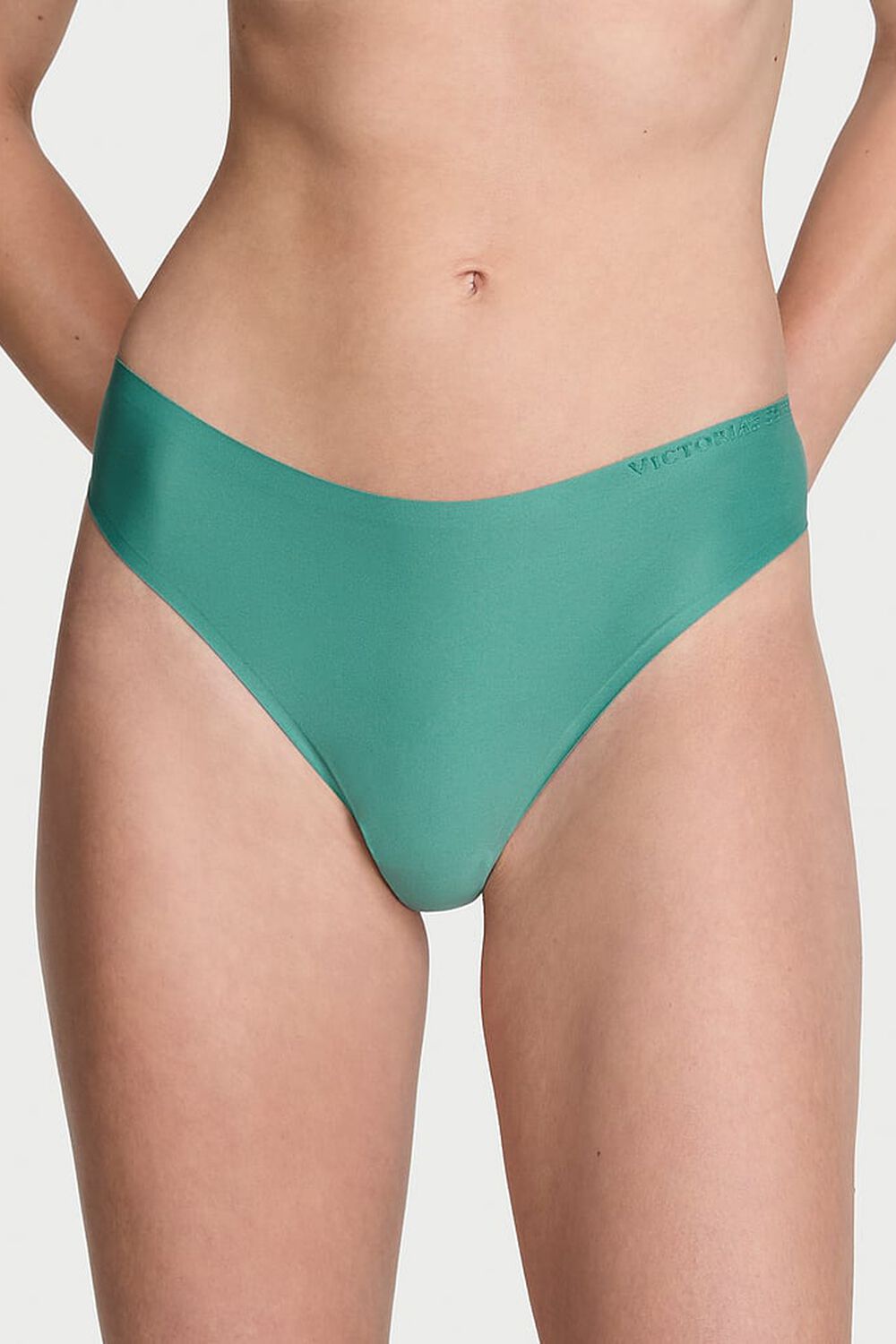 Безшовні трусики стрінг 77795000 green Victoria`s Secret