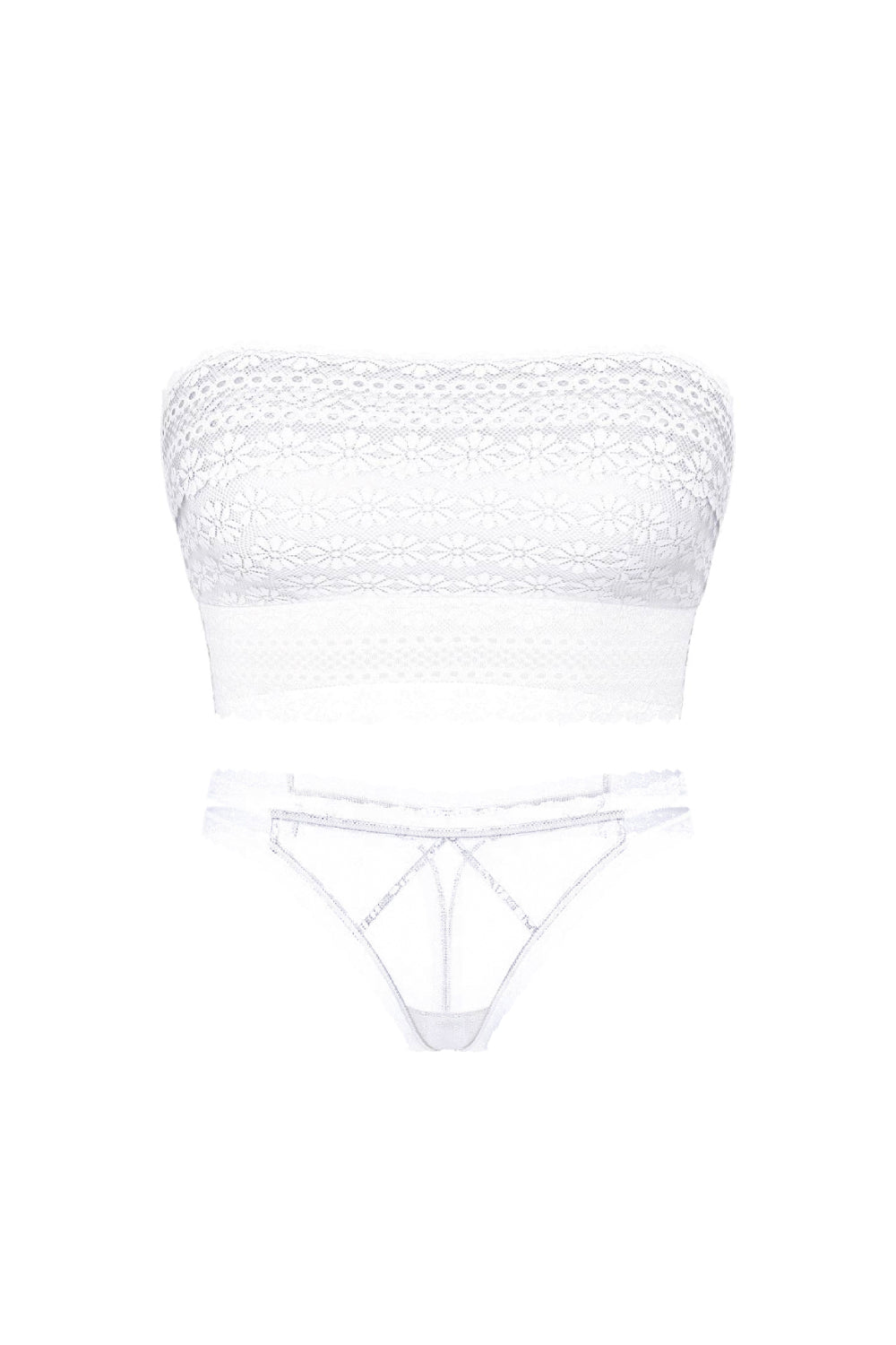 Комплект білизни зі знімними бретелями 787607915 white