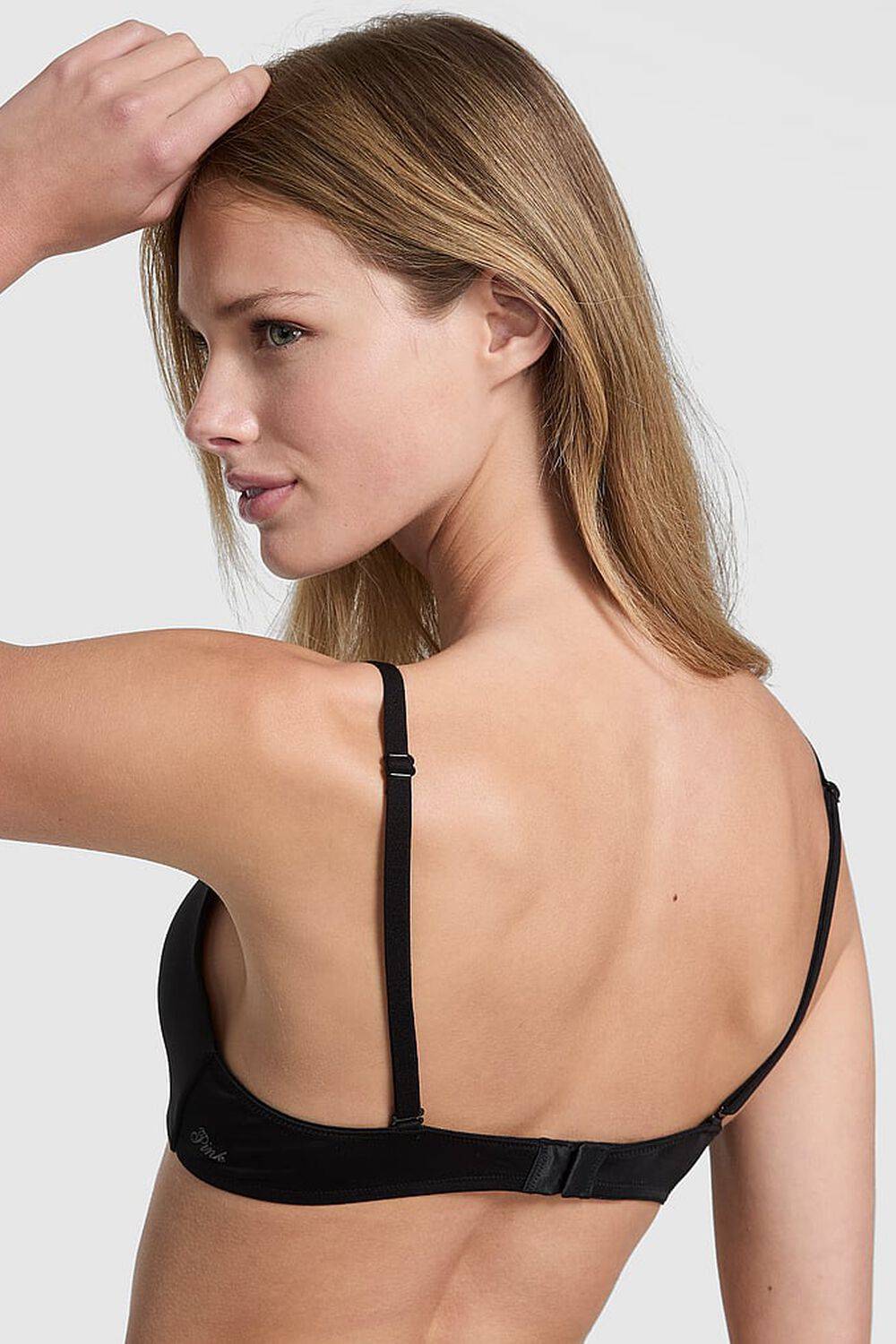 Гладкий бюстгальтер пуш-ап 794504707 Black Victoria`s Secret