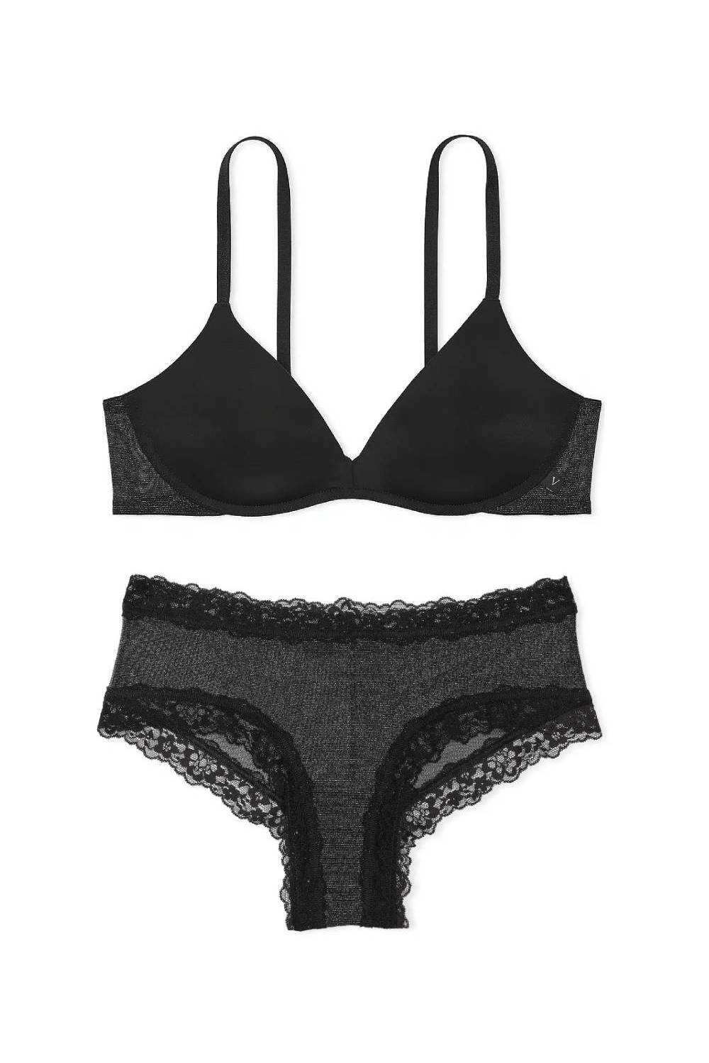 Блискучий комплект білизни 795475900 black