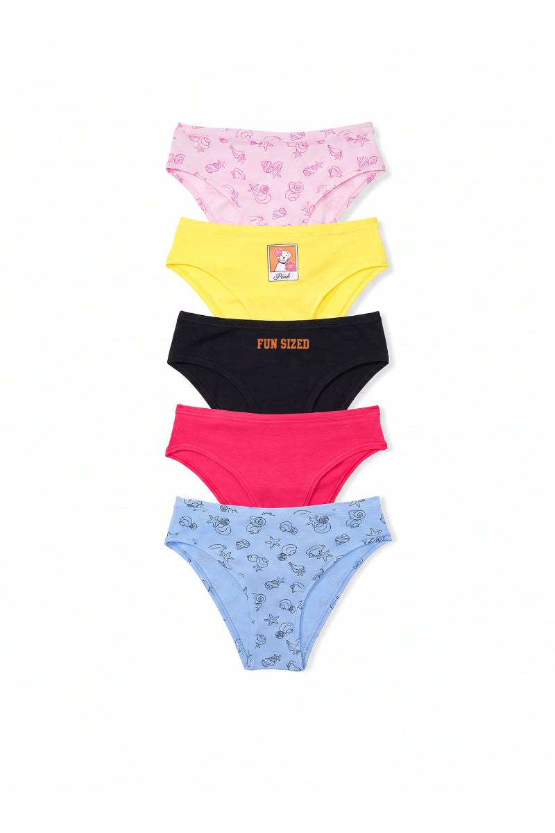 Бавовняні трусики сліп 811651622 (5 шт.) multi Victoria`s Secret
