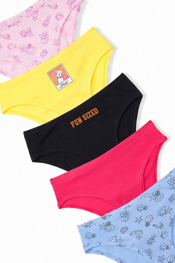 Бавовняні трусики сліп 811651622 (5 шт.) multi Victoria`s Secret