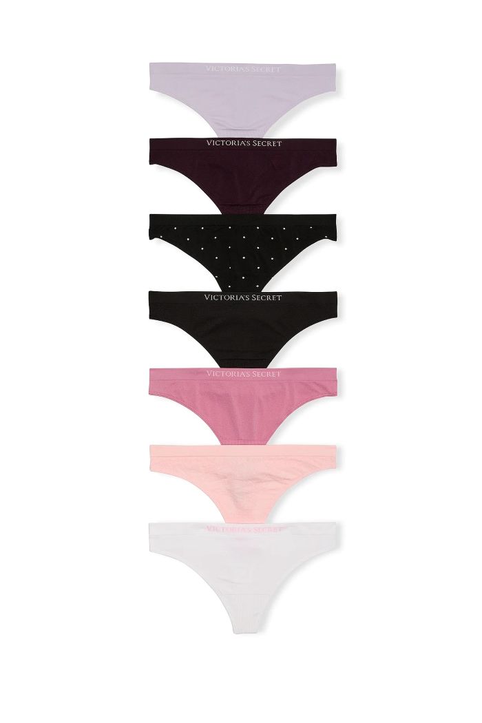 Трусики стринг с логотипом 826910485 (7 шт.) multi