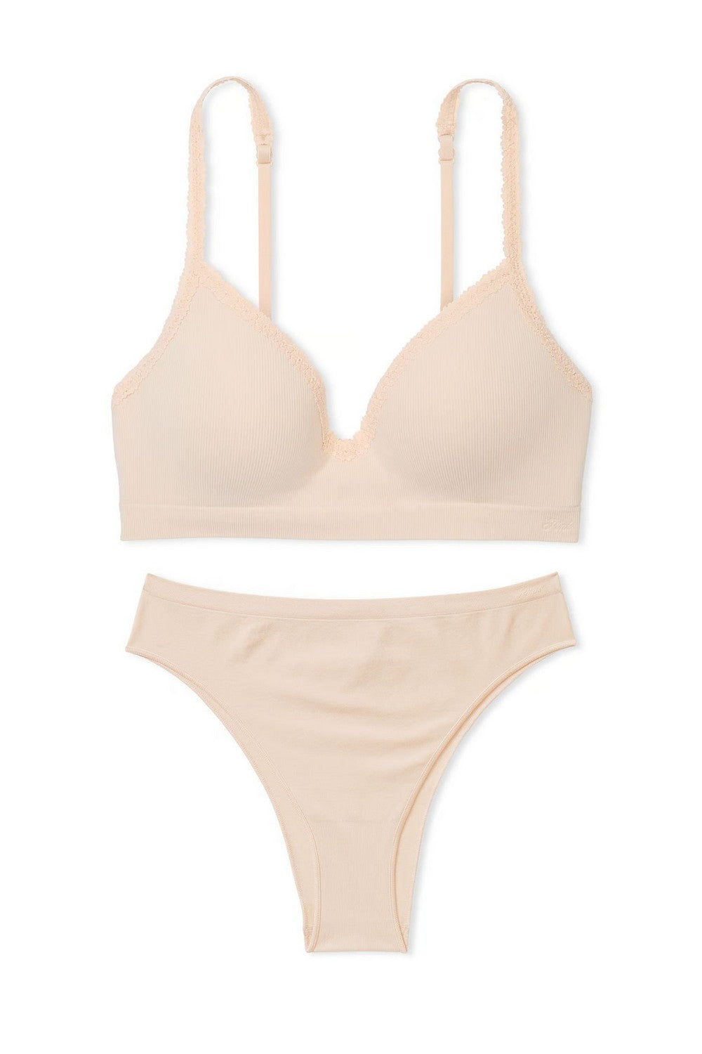 Однотонний комплект білизни 832091191 beige