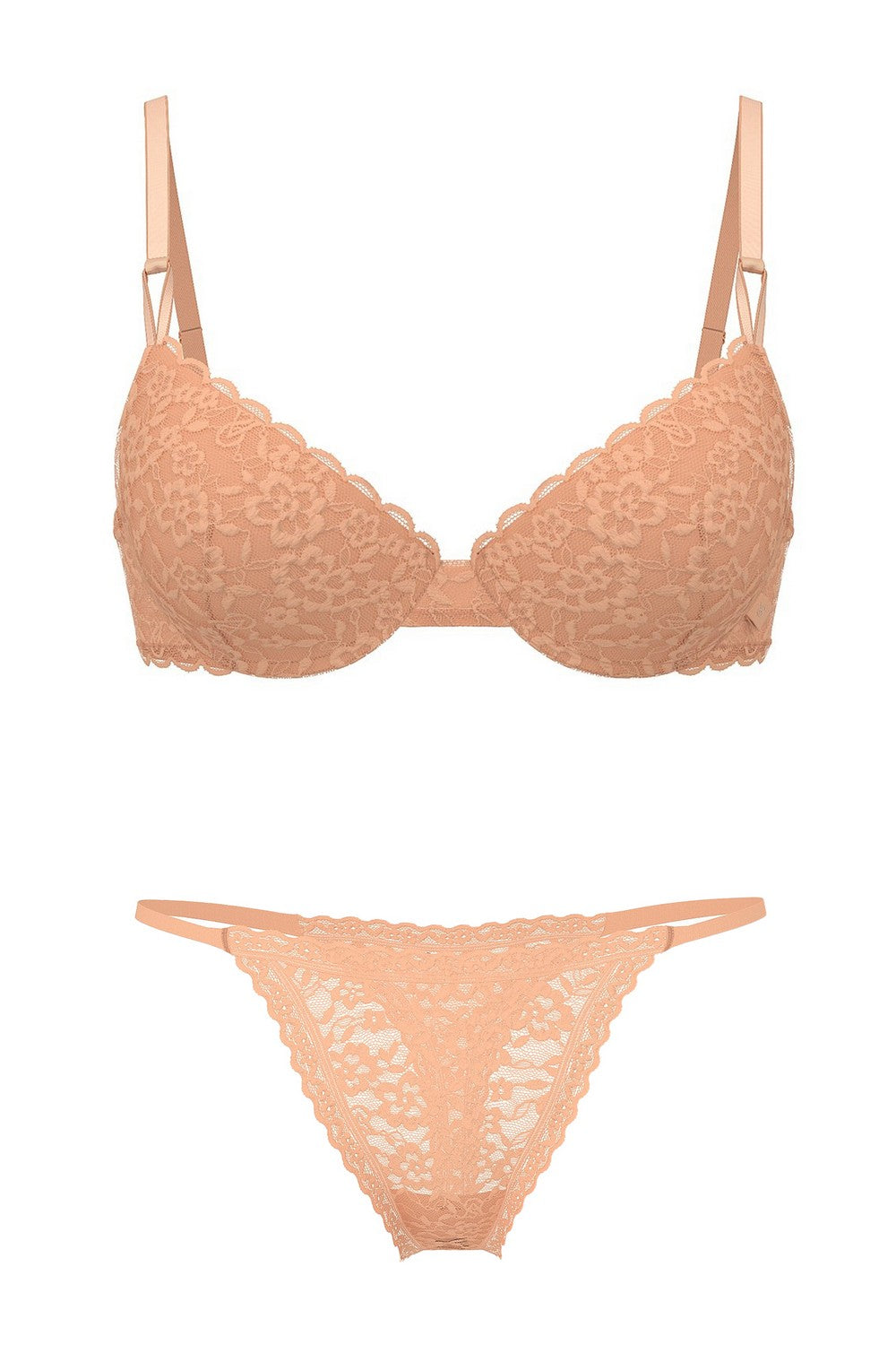 Мереживний комплект білизни 841347397 orange Victoria`s Secret