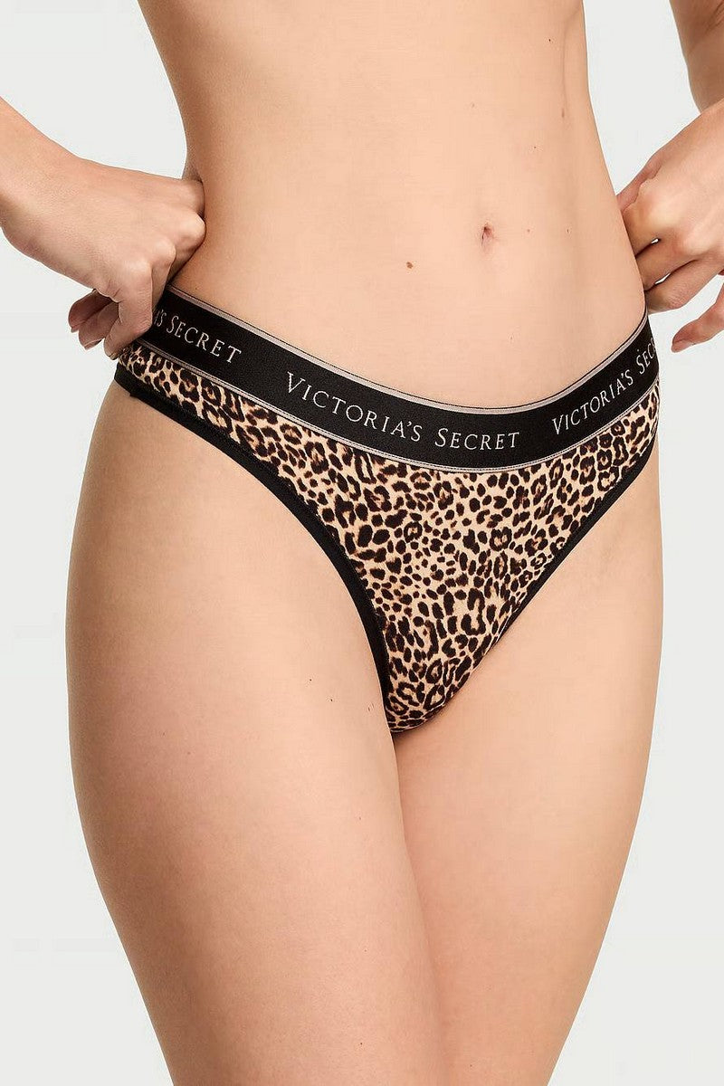 Трусики стрінги з принтом 882091046 leopard Victoria`s Secret