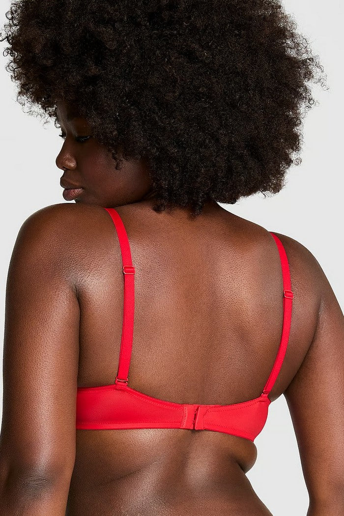 Гладкий бюстгальтер пуш-ап 89266189 red