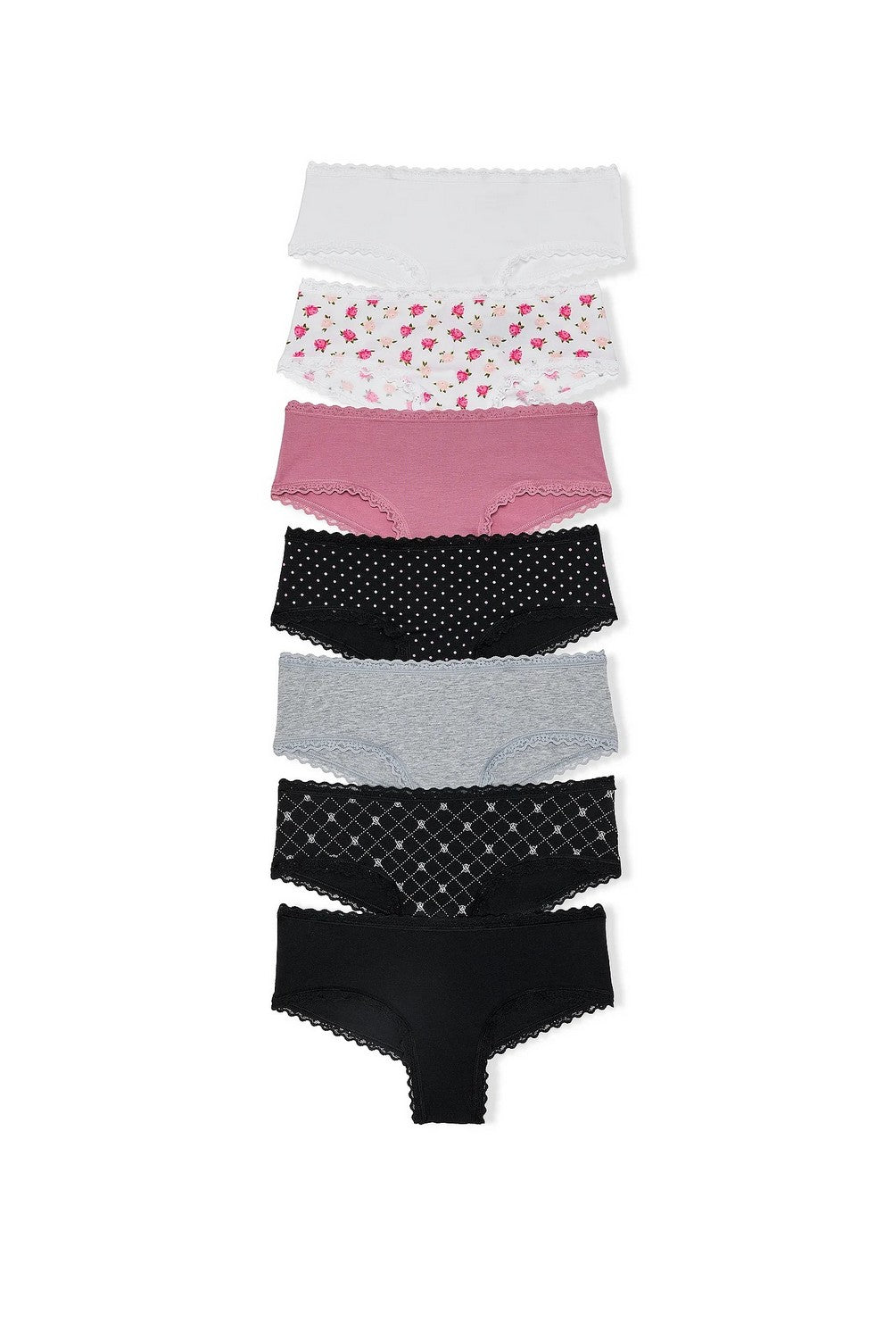 Шортики з бавовни 902081446 (7 шт.) multi Victoria`s Secret