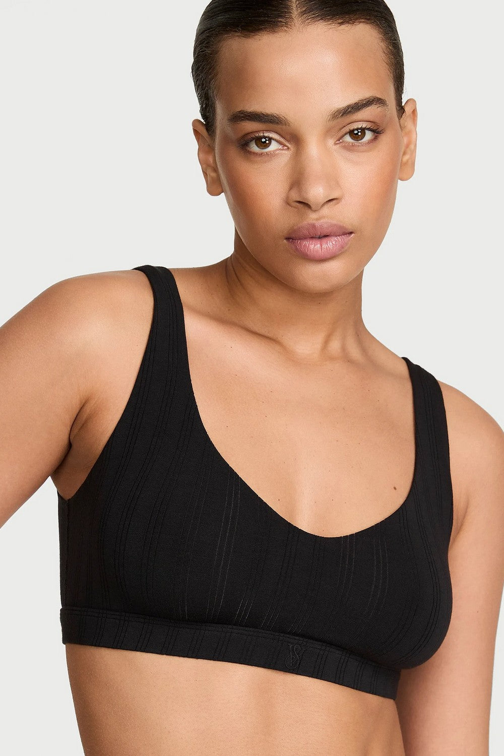 Бра-топ із мікромодала 915185595 black Victoria`s Secret