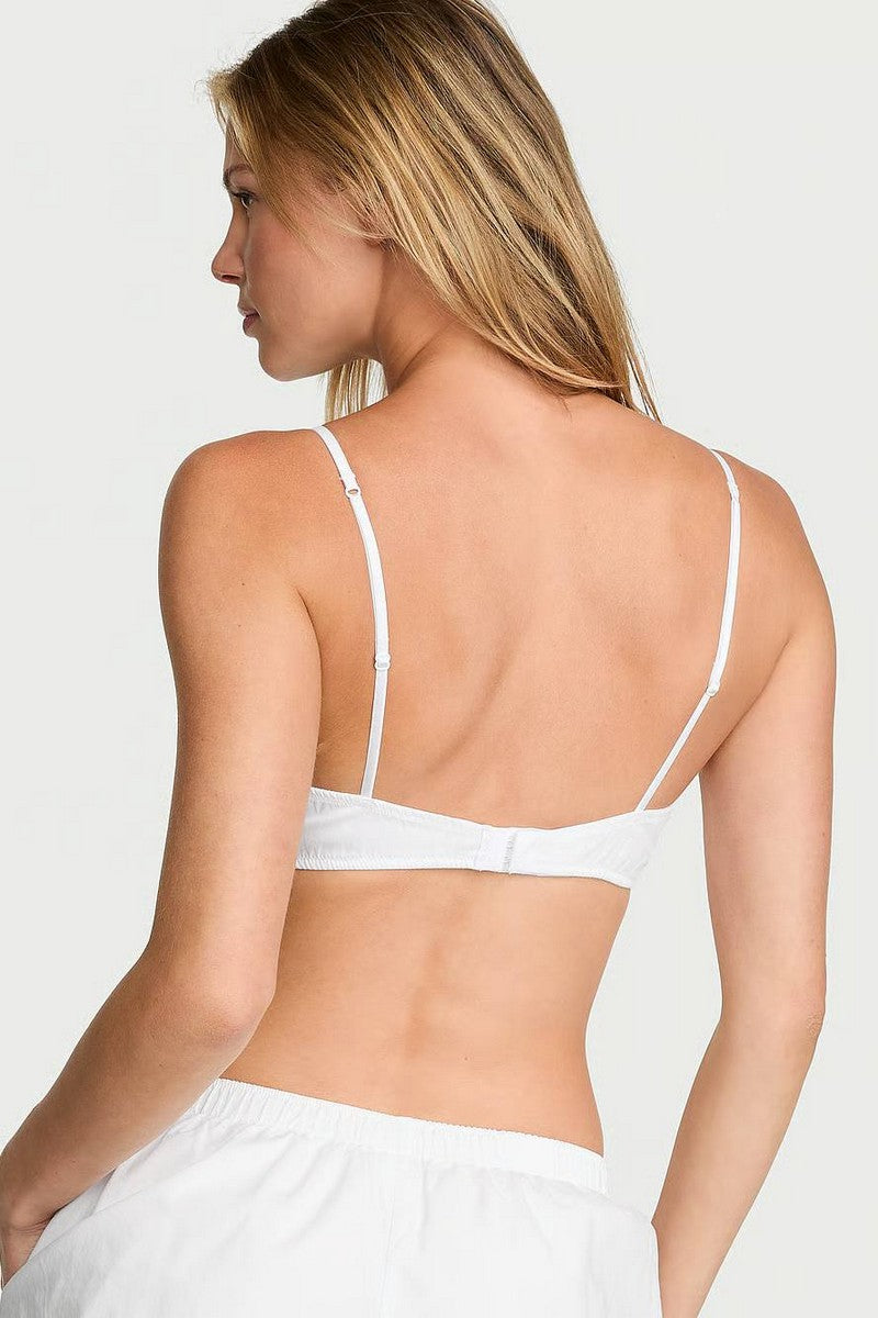 Бралет з бавовни 919545098 white Victoria`s Secret спина