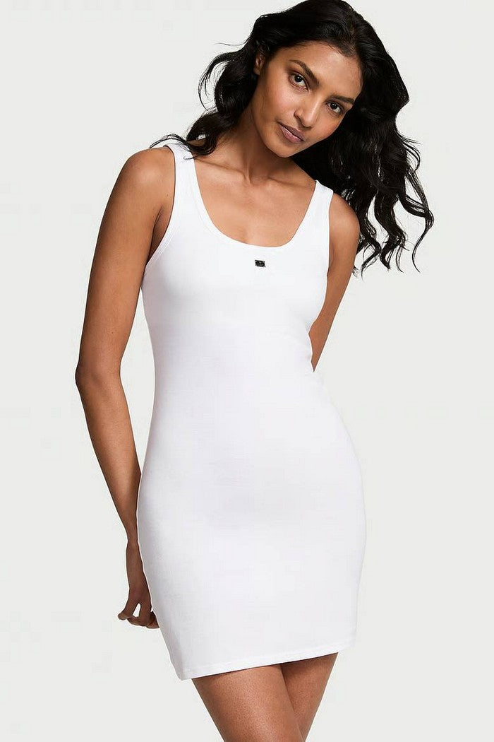 Хлопковое домашнее платье 927298882 white