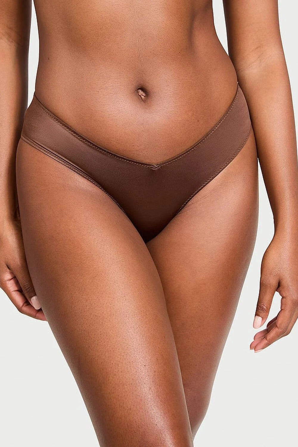 Трусики бразиліана з ремінцями 945287547 brown Victoria`s Secret