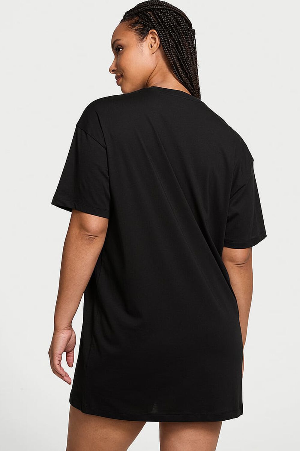 Домашня сукня-футболка слоготипом 951294734 black