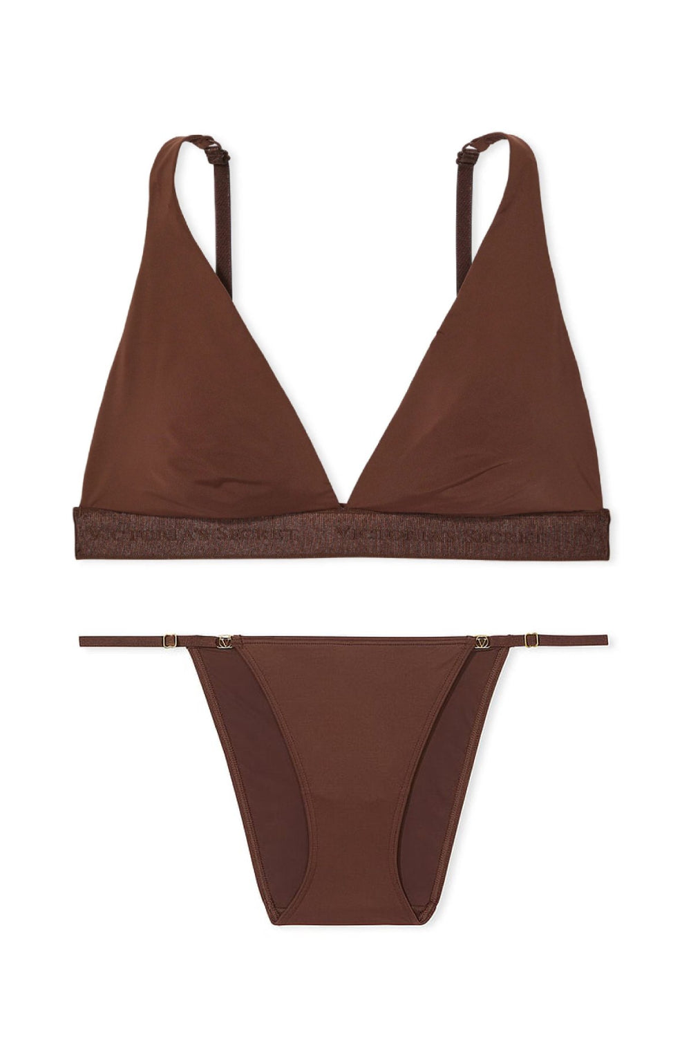 Комплект білизни з логотипом 985353381 brown