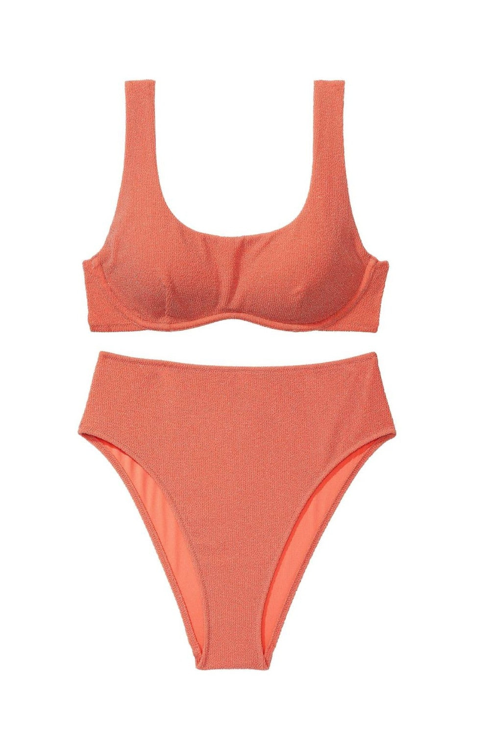 Роздільний купальник із шиммером 992057324 orange