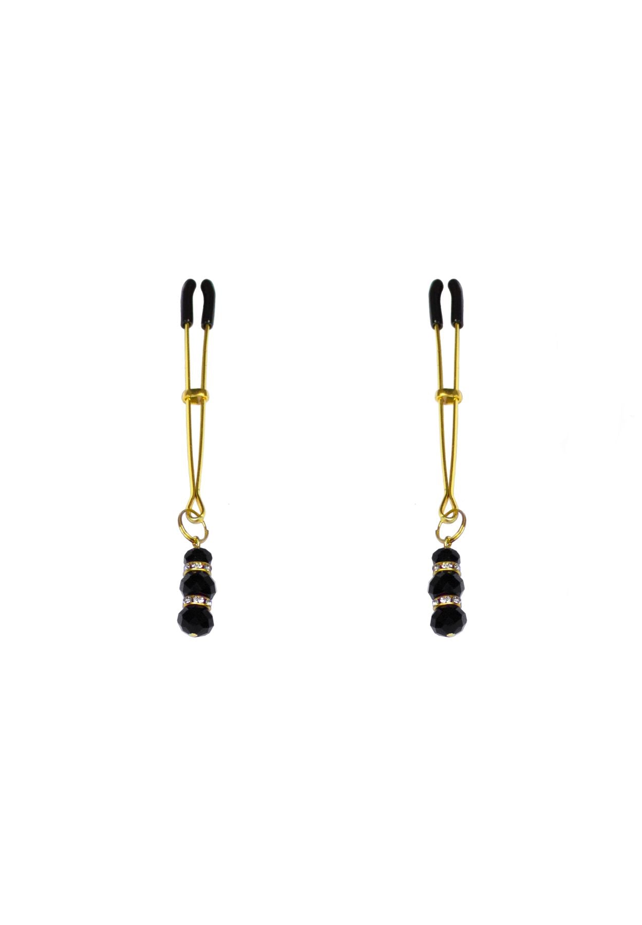 Зажимы для груди Thin nipple clamps gold/black