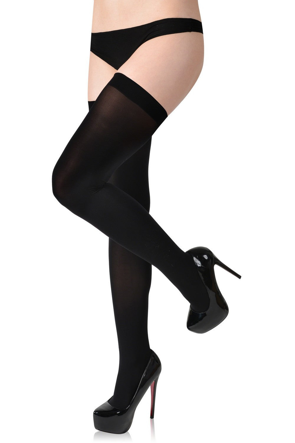 Матовые гладкие чулки Exclusive Hold Ups (40 den)