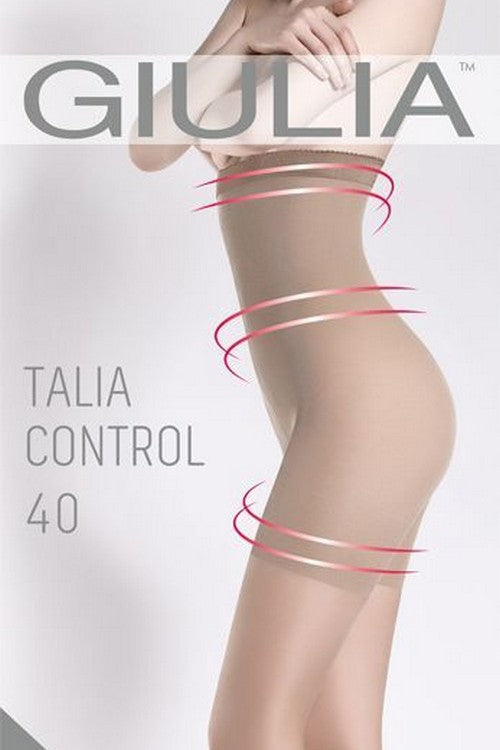 Колготки с высокими утягивающими шортиками Talia Control 40d