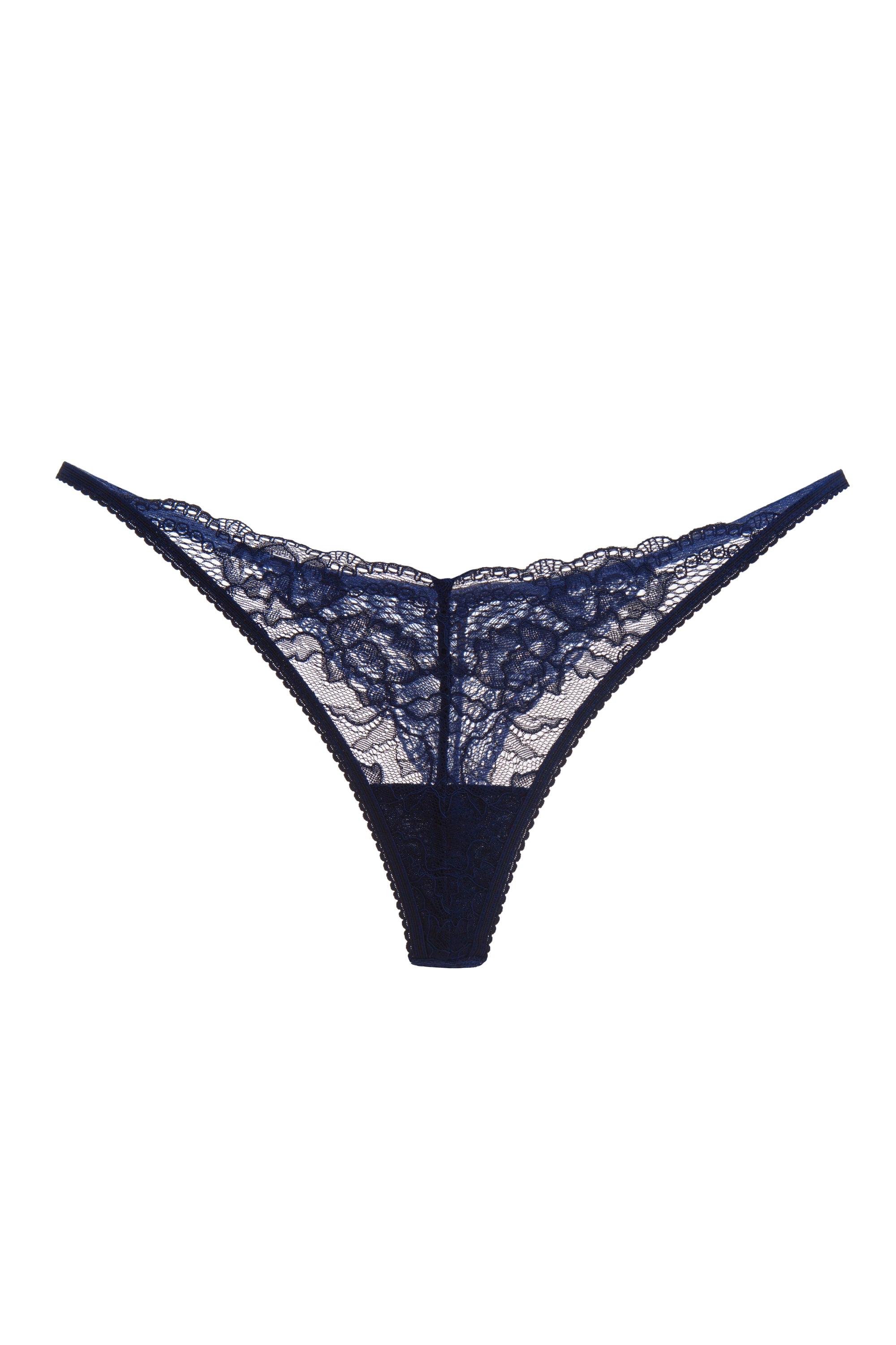 Кружевные стринги с тонкими боковинками 04.2025 night shadow