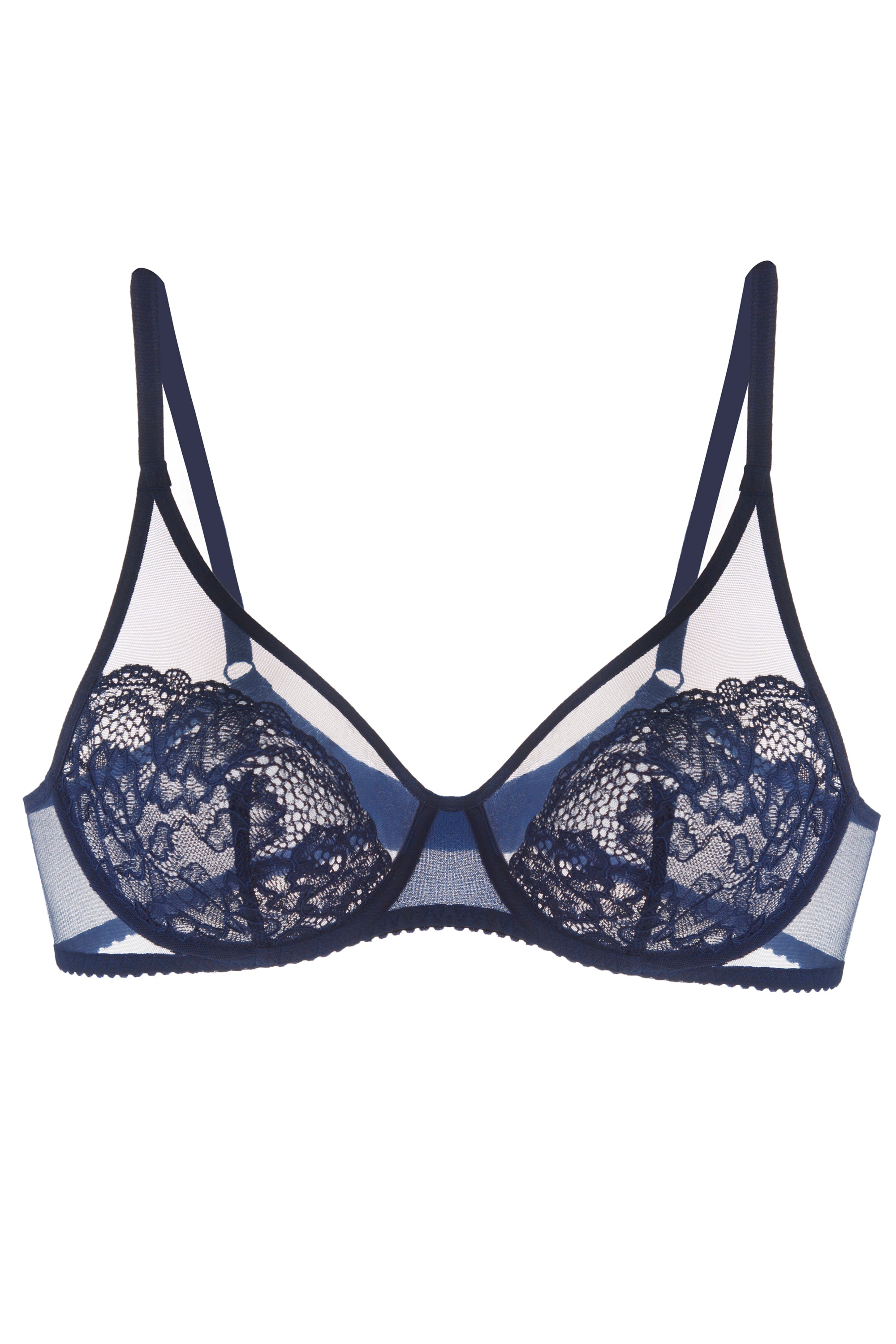 Мягкий бюстгальтер с кружевом 04.1036 night shadow