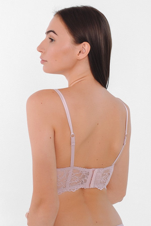 Кружевное бюстье с чашками push-up 04.1021 lotos