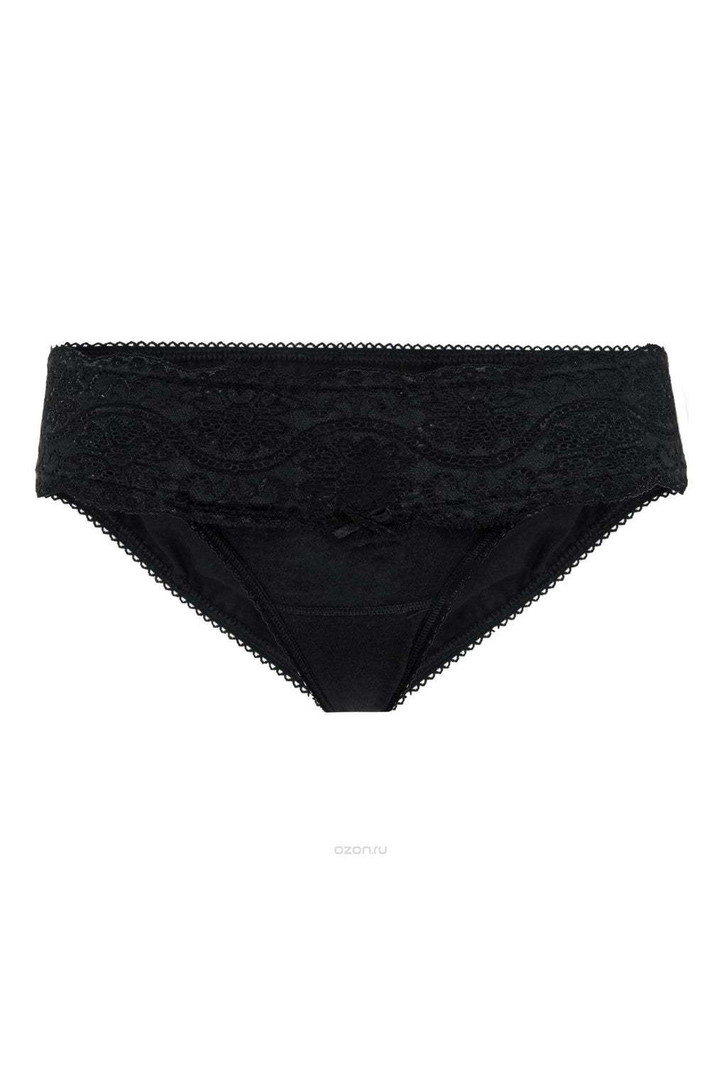 Хлопковые трусики слип для беременных с кружевом 551