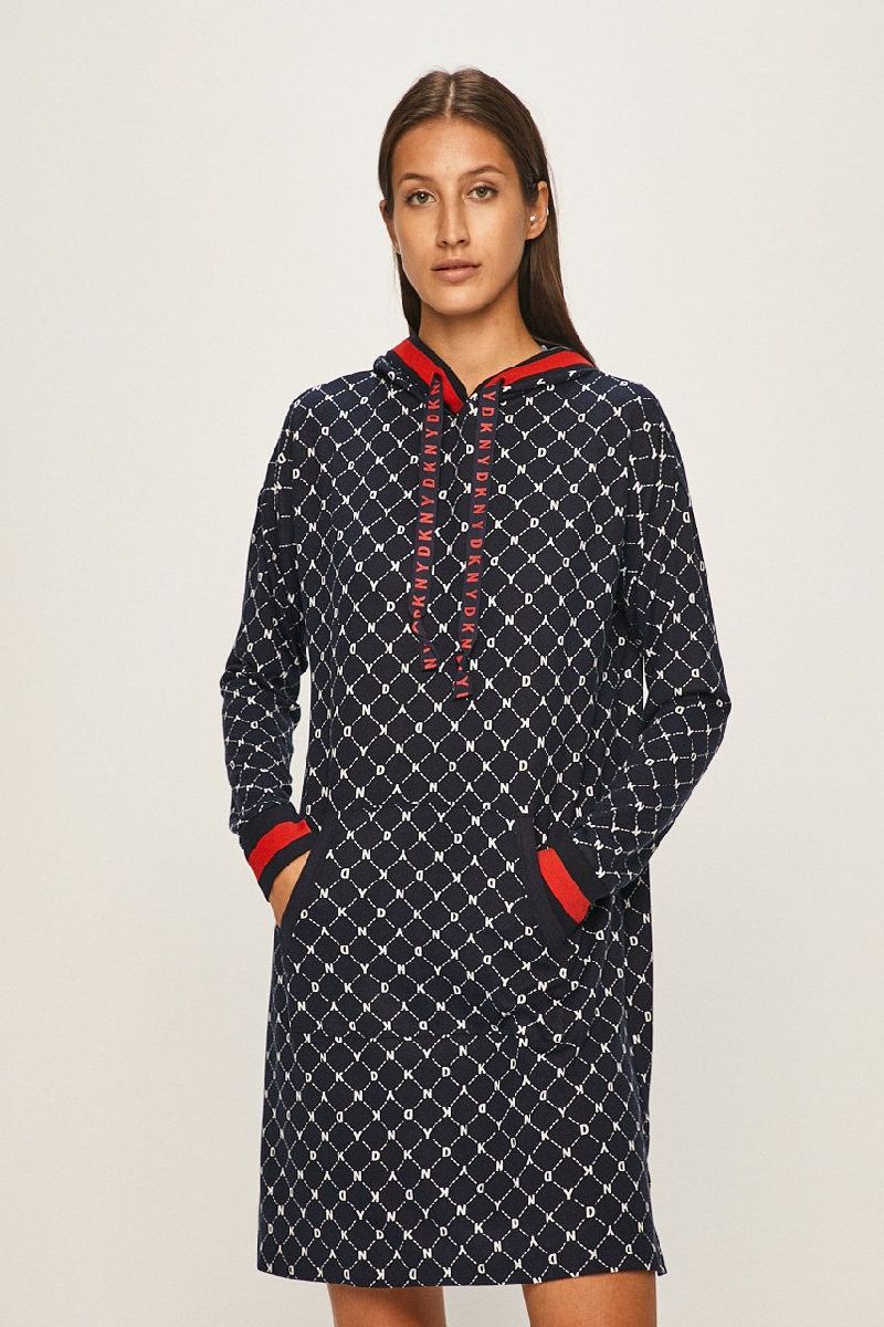 Платье с капюшоном YI2319417/401 navy