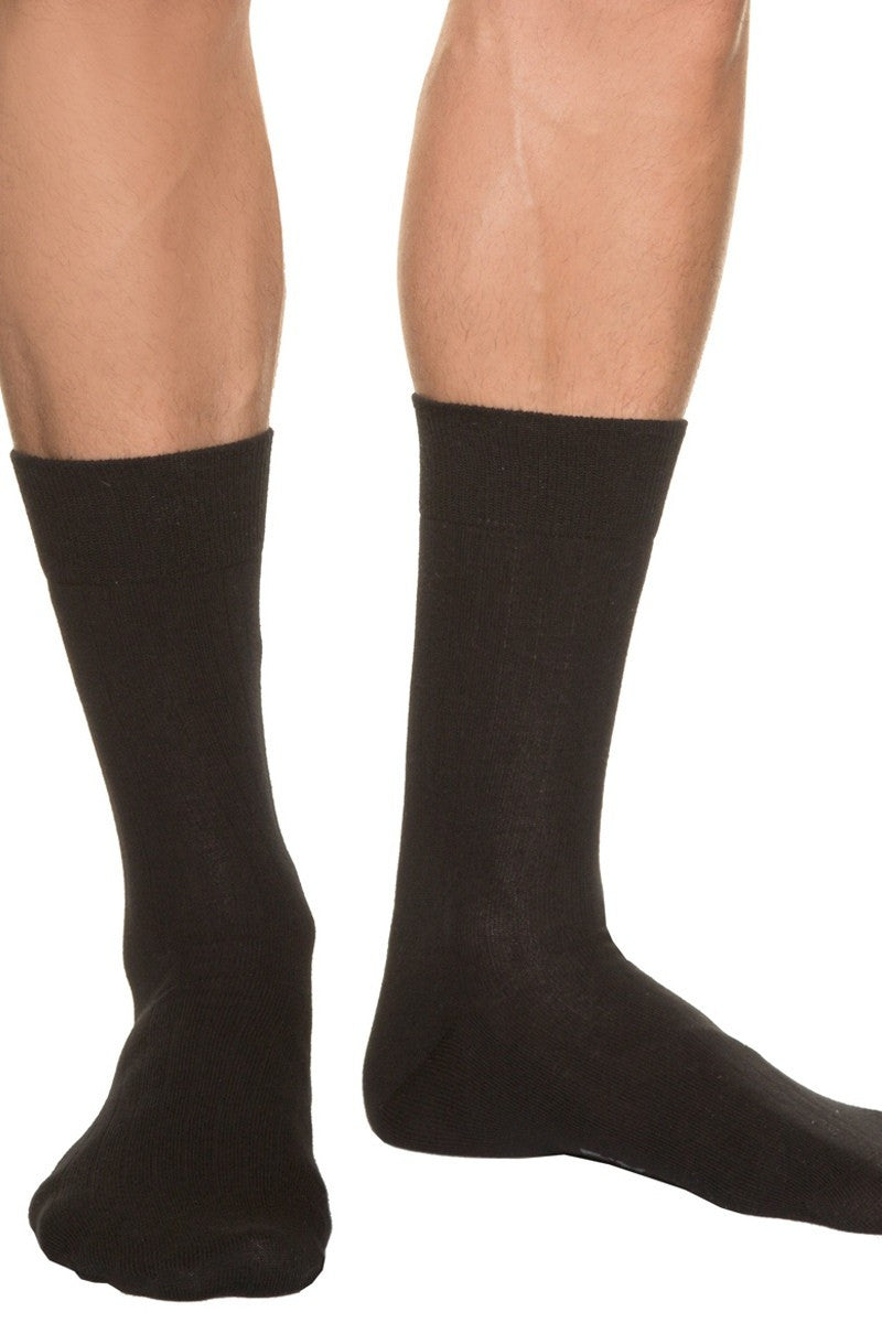 Хлопковые мужские носки D019J black