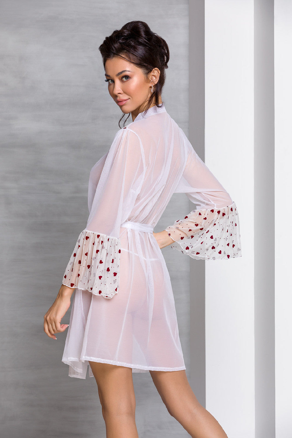 Пеньюар из микросетки Lovelia white