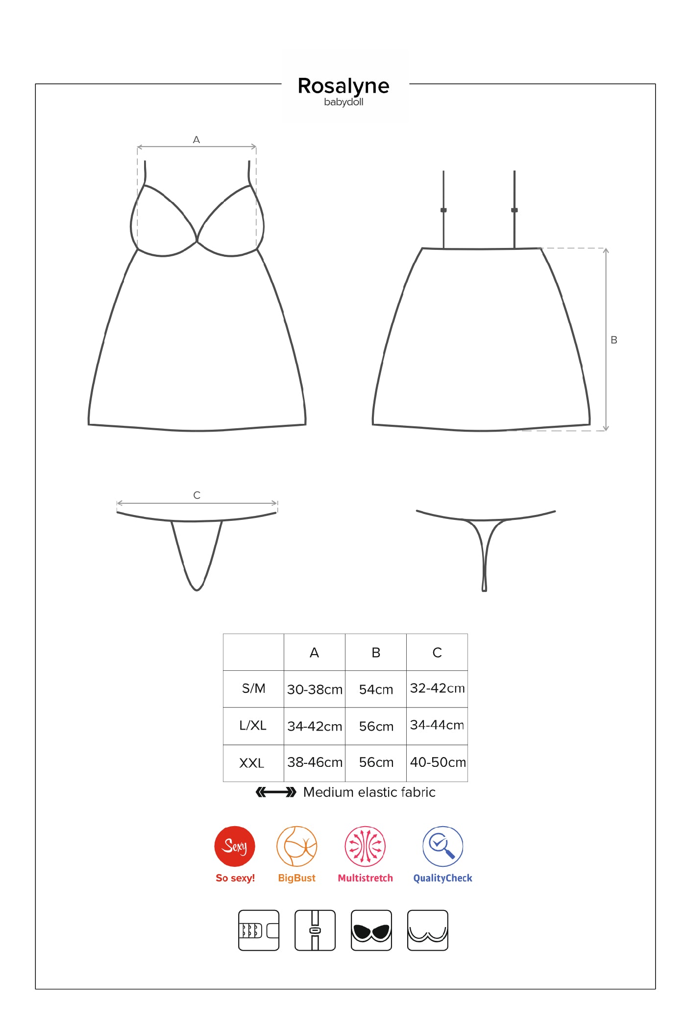 Бебидолл с уплотненными чашками Rosalyne