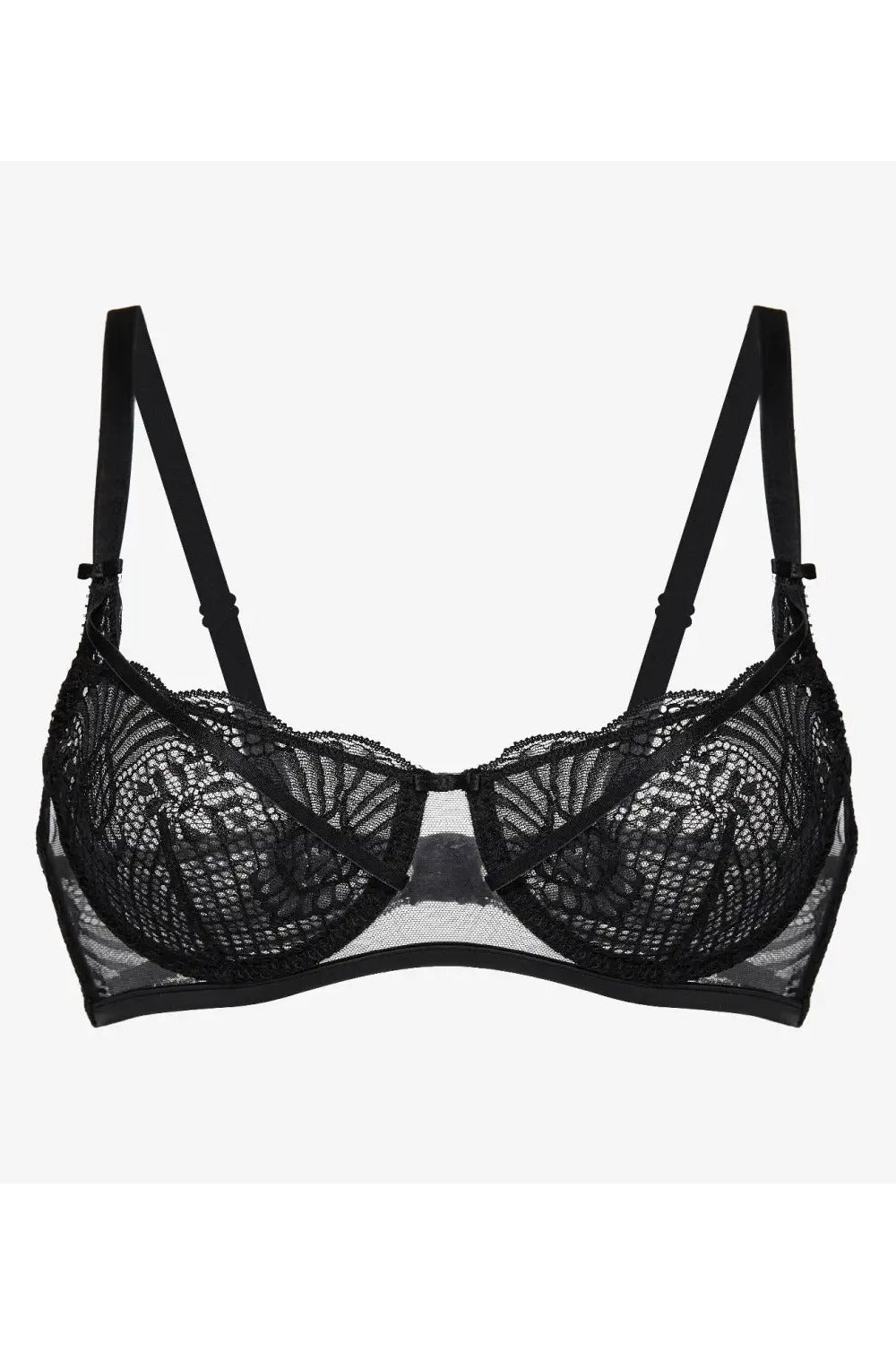 Бюстгальтер с кружевными чашками Делисью БМ7 black